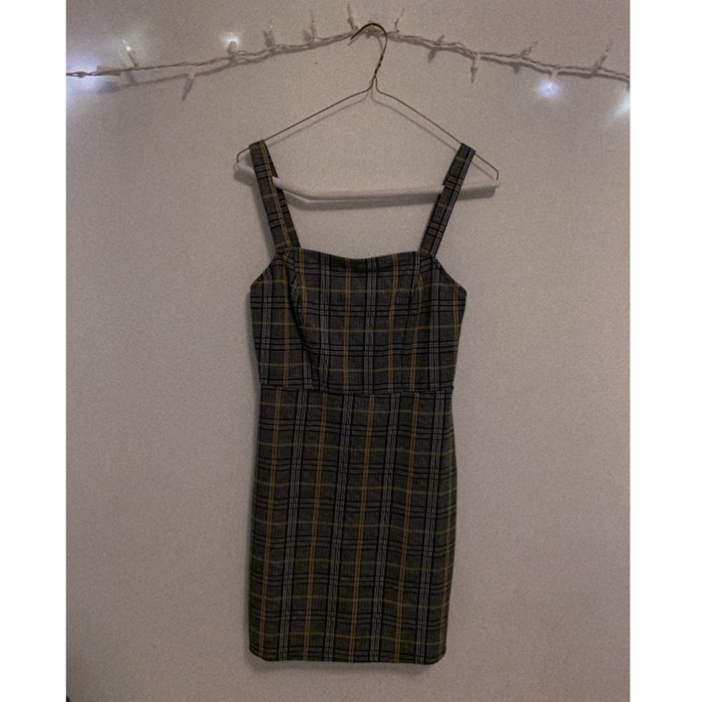 FOREVER 21 plaid bodycon dress